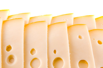 cut slices of cheese