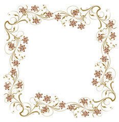 cadre exagonale cuivre