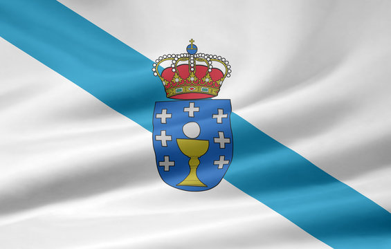 Flagge von Galicien