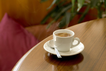 Italian espresso coffee.