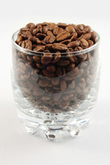 Cup of coffee beans