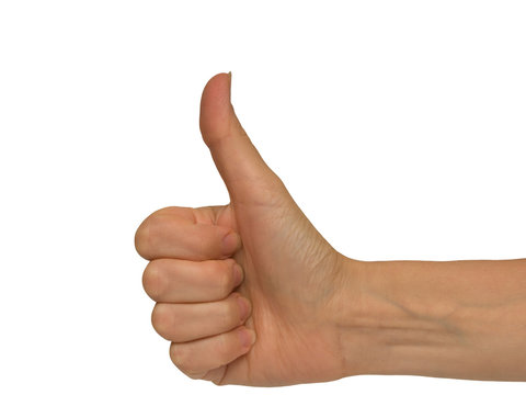 Hand female with admiration gesture