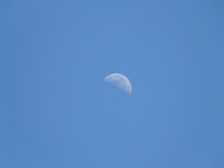 Lune en plein jour