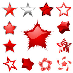 set of star graphics