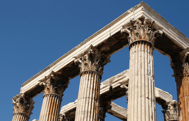 The Temple of Olympian Zeus, also known as the Olympieion