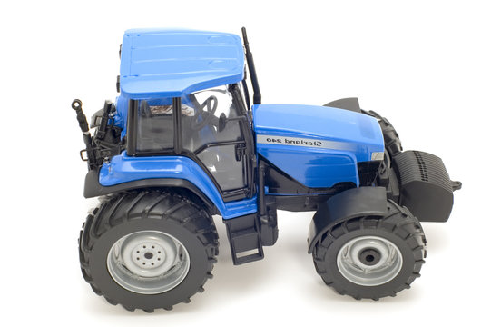object on white - toy - tractor