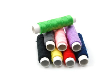 sewing kit isolated on a white background