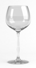 Classic crystal wine glass