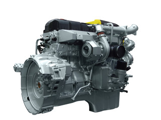 truck engine isolated