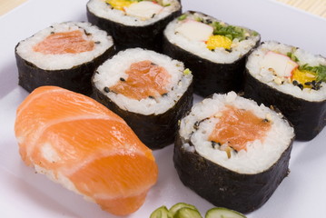 Traditional japanese food sushi - World Cuisine.