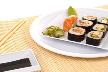 Traditional japanese food sushi - World Cuisine.