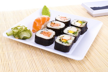 Traditional japanese food sushi - World Cuisine.