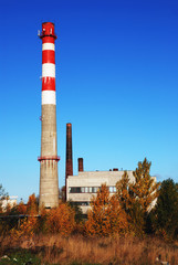 autumn urban industrial landscape of an old plant © Mikhail Olykainen