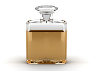 perfume bottle isolated on white background - 9949386