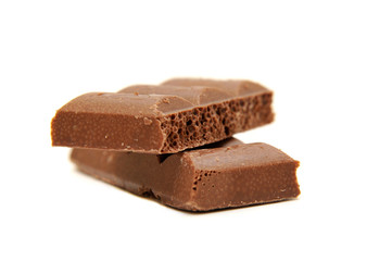 Chocolate isolated on white background
