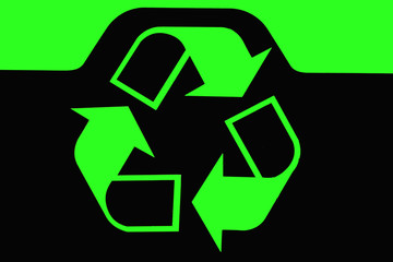 Obraz premium recycling bin logo