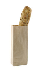 Bolsa de papel reciclado con pan de semillas