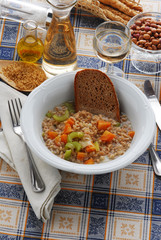 Minestra di riso e farro - Primi Ricette della Lombardia