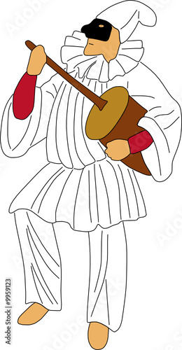 pulcinella da disegnare