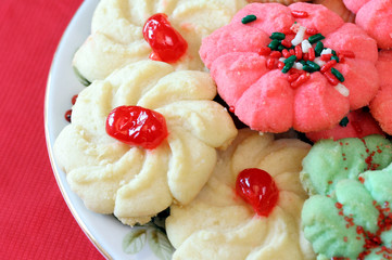 Christmas cookies close-up