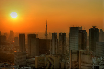 Sweltering Tokyo