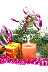 christmas decoration on a white background