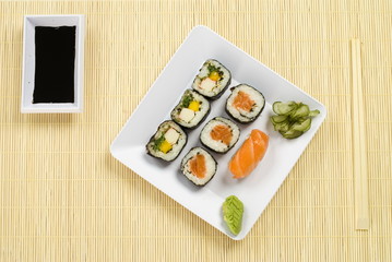 Traditional japanese food sushi - World Cuisine.