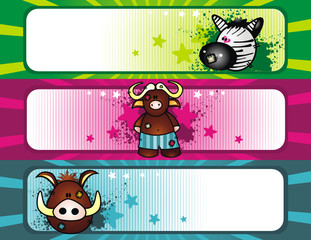 Fototapeta premium Cartoon banner
