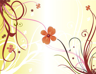 Flower Vector Composition