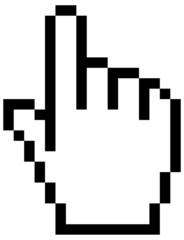 computer mouse pointer hand icon
