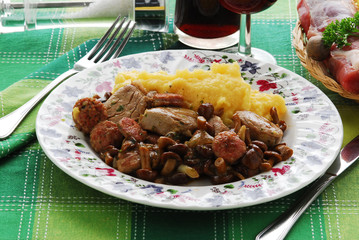 Chiodini con lombo e salsiccia - Secondi carne Lombardia
