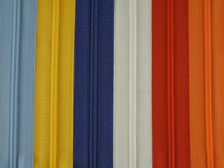 coloured zipper