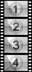 Film countdown texture