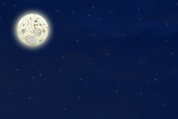Obraz na płótnie Canvas luna piena