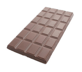 brown chocolate isolated on white