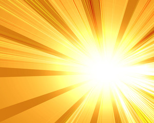 Obraz premium abstract rays on a soft yellow background