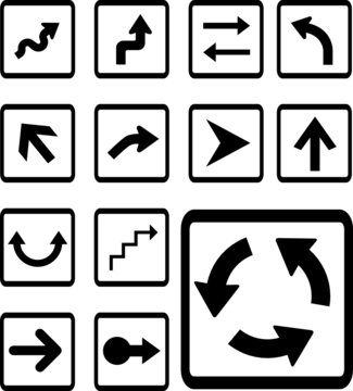 Set buttons. Arrows
