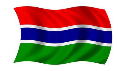 Obraz premium gambia fahne flag