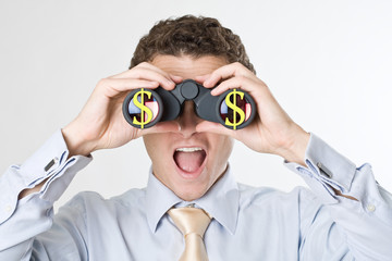 dollars monnaie argent jumelle projet affaire business opportuni