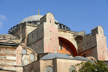 Fototapeta na wymiar Hagia Sophia museum in Istanbul, Turkey.
