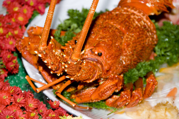 Chinese meal-lobster traditional chinese cuisine