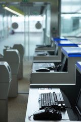 empty boarding terminal at airport