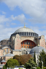 Fototapeta na wymiar Hagia Sophia museum in Istanbul, Turkey.