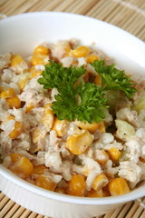Salad of tuna with rice