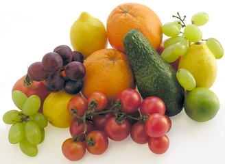 multicolor fruits and vegetable