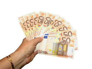 billets de cinquantes Euros