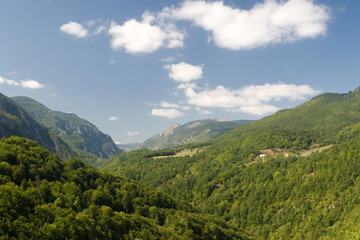 Fototapeta na wymiar Landscape of Tara canyon, Montenegro