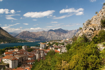 Fototapeta na wymiar View of old town Kotor, Montenegro