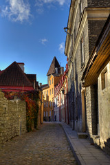 Old town street, Tallinn, estonia