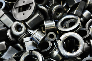 Background of macro of metall spare parts